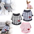 thumbnail image 6 of Gytml Dog Plaid Shirts With Heart Pattern, Lightweight Soft Dog Vest Breathable Comfortable Pet Apparel Tee Shirts Spring Summer Suitable For Small And Medium Large Pets A-M, 6 of 6