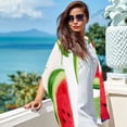 thumbnail image 6 of Watermelon Chic Chiffon Yarn Head Scarf - Translucent Light and Breathable Silk Chiffon Scarf for Women - 180*73 Size Elegant Fashion Accessory, 6 of 6