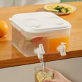 thumbnail image 1 of CEHVOM Cold Kettle With Faucet Refrigerator Fruit Teapot Lemonade Double Faucet Container Cool Kettle Cold Water Bucket, 1 of 9