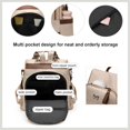 thumbnail image 4 of Sunyuer Women Anti Theft Backpack Purse, Color Block Fashion Ladies Backpack, Lightweight Casual Travel Daypack, Convertible Crossbody Shoulder Handbag with Bow Decor for Shopping Work Trip, 4 of 8