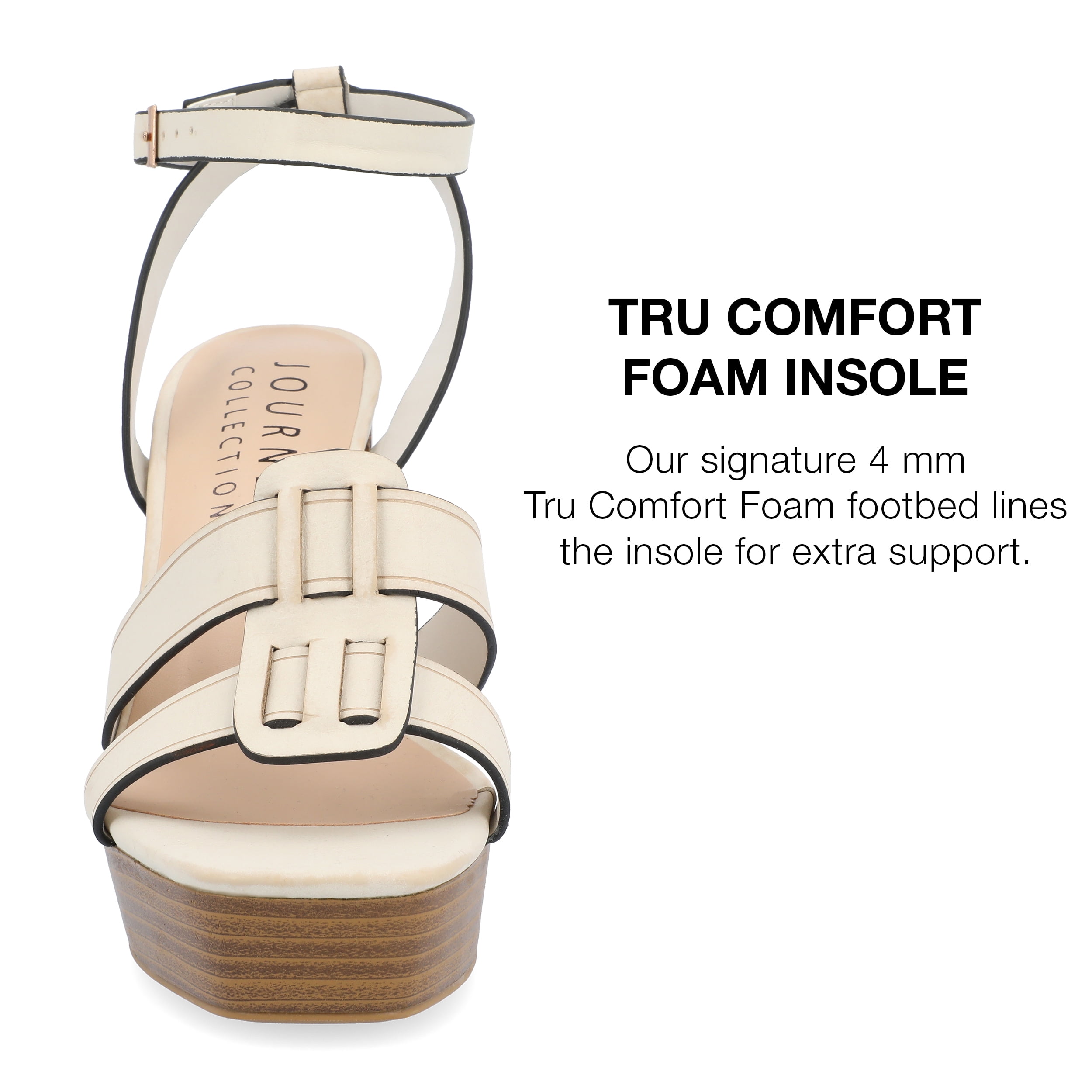 Journee Collection Womens Mandilyn Tru Comfort Foam High Heel Platform Sandals