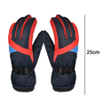 thumbnail image 2 of Guantes de nieve de esquí simples invierno cálido pantalla impermeable mujeres, azul, 2 of 5