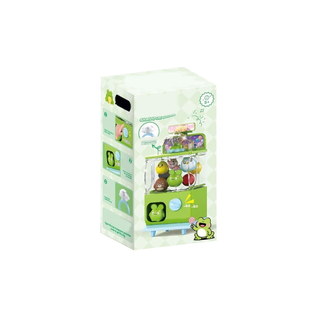Desktop Mini Arcade Claw Machine Toy, Cute Figure Prize Game with Turn-Knob, Fun Interactive Skill Game for Collectors And Play