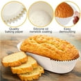 thumbnail image 5 of 40 Pieces Bread Baking Liners, Paper Loaf Pan Liners, Disposable Greaseproof Baking Cup Tin Liners For Cakes, Snacks, Cupcakes, Muffins, Wedding, Party, 5 of 5