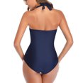 thumbnail image 4 of NARABB One-Piece Swimsuit for Women Summer Siamese Solid Bandage Sexy Padded Bikini Swimsuit Swimwear, 4 of 9
