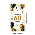 thumbnail image 3 of Glamorous Glittery 60 Years Celebration Banner Backdrop Party Supplies for 60th Birthday Decorations Photography Props Party Background Decors, 3 of 8