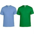 thumbnail image 2 of Gildan GildanMen'sDryBlendAdultT-Shirt,2-Pack,-CAROLINABLUE/Irishgreen,L, 2 of 2