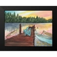 thumbnail image 2 of Medley, Elizabeth 14x12 Black Modern Framed Museum Art Print Titled - Lake Sunsets, 2 of 5