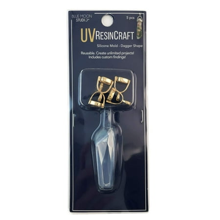 UPC: 0848364054082 | Blue Moon Studio™ UV Resin Craft 3D Dagger Mold with Findings