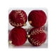 thumbnail image 1 of Bola de Decoración Ganfancp Árbol de Navidad Flocking Rojo Oscuro 4X Bolas, 1 of 2