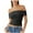 Black, variant on fatyb Women's off Shoulder T Shirts Short Sleeve Crop Going out Tops Ladies Slim Cute Basic Tee