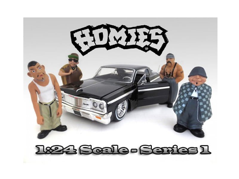 "Homies" Figurine Set of 4 pieces for 1/24 Scale Models by American