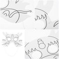 thumbnail image 2 of 6pcs White Paper Blank Mask Diy Masquerade Masks Blank Cosplay Mask Graffiti Mask Material, 2 of 8