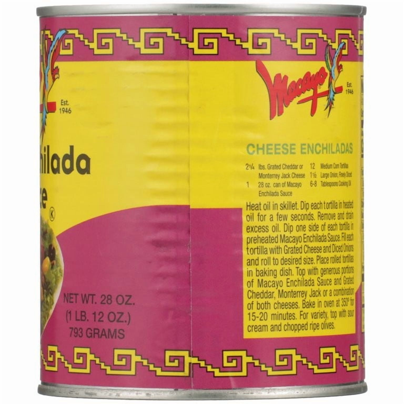 Macayo Mexican Foods Enchilada Sauce
