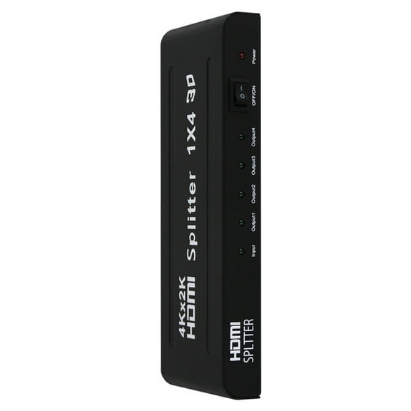 1 Input to 4 Output HDMI Splitter Lossless Signal Duplication for Gaming, Education, and Presentations