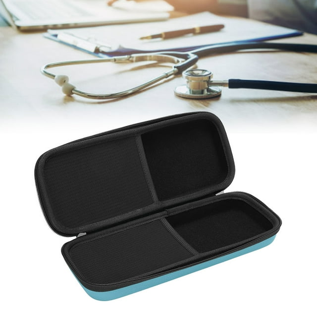 Stethoscope Case, Portable Stethoscope Storage Box Organizer Case Bag Container with Durable EVA Material Smooths Zipper Scratch Resistant Interior Layer