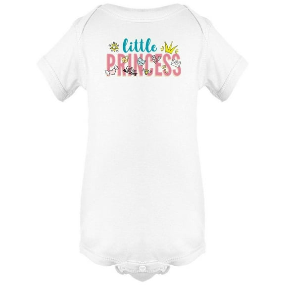 Little Princess Lettering . Bodysuit Baby's -Image by Shutterstock