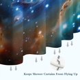 thumbnail image 6 of Colorful Starry Sky and Universe Modern Waterproof Shower Curtain Set with 12 Hooks, Washable Decorative Bathroom Shower Curtain, 6 of 6