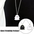 thumbnail image 2 of Cute Black and White Halloween Necklaces Couples Friendship, 2 of 6