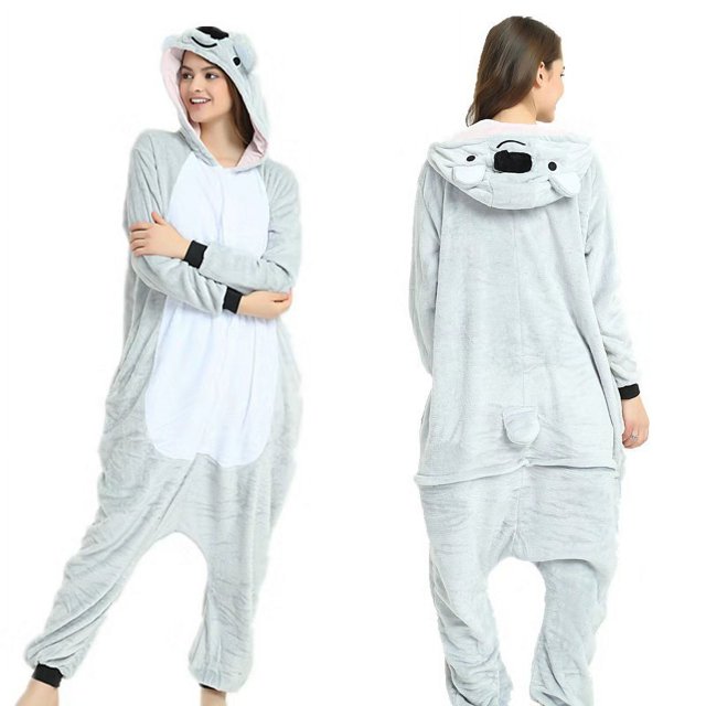 Pijama de una pieza de dibujos animados de rana de cuero verde de manga larga con dibujos animados de animales para hombre y mujer en pareja de otoño e invierno