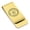 Gold, variant on Stainless Steel Seal of Archangel Michael Classic Slim Money Clip Credit Card Holder