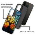 thumbnail image 5 of Case for iPhone 16 Pro, Hybrid Shockproof Protective Anti-Scratch Phone Case, Dual-Layer Drop Protection, Stained Glass Tree of Life, 5 of 8