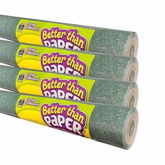 Vintage Chalkboard Roll Better Than Paper Bulletin Board - 4 Count