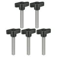 thumbnail image 1 of Unique Bargains 5Pack 304 Acier Inoxydable de Serrage Bouton de Vis en Forme de Pouce Vis M8 x 55mm, 1 of 5