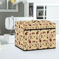 thumbnail image 4 of ZIATUBLE Hedgehogs Sewing Machine Dust Cover Mushroom Pattern Sewing Machine Protect Cover Foldable Sewing Machine Cover with Storage Pocket for Most Standard Sewing Machines Cover, 4 of 7