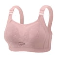 thumbnail image 1 of aidice Bras for Women Wirefree Round Neck Adjustable Strap Support Comfy Breathable Everyday Bralettes, 1 of 2