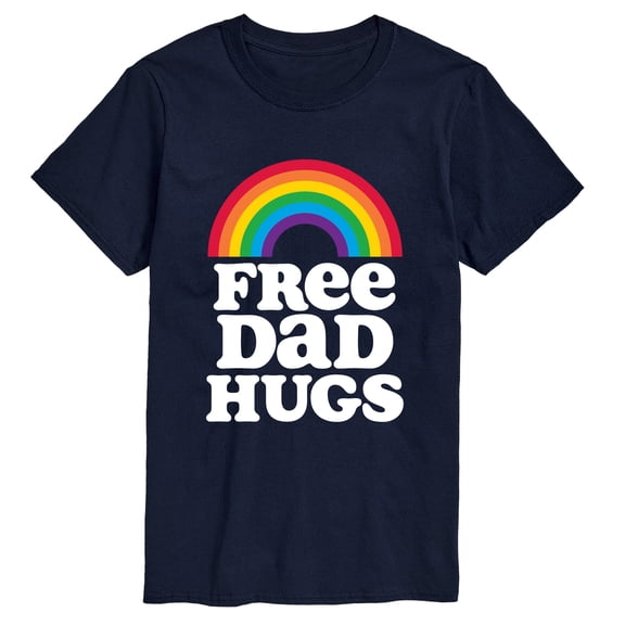 Instant Message - Free Dad Hugs Short Sleeve Graphic T-Shirt