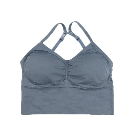 

RPVATI Women Comfort Spaghetti Bralettes Wireless Bralette for Women Soft Padded Cami Bra