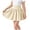 Gskirt132-Beige, variant on Girls Butterfly Skirts Athletic Flowy Summer Skorts Teen Cheer Dance Skirt Tween Clothes,Sizes 9-10 Years