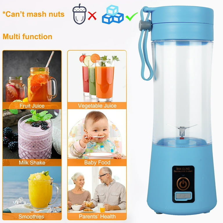 DIKTOOK Portable Personal Blender Cup for Smoothies and Shakes, Smoothie  Blender Mini Machine, 380ml