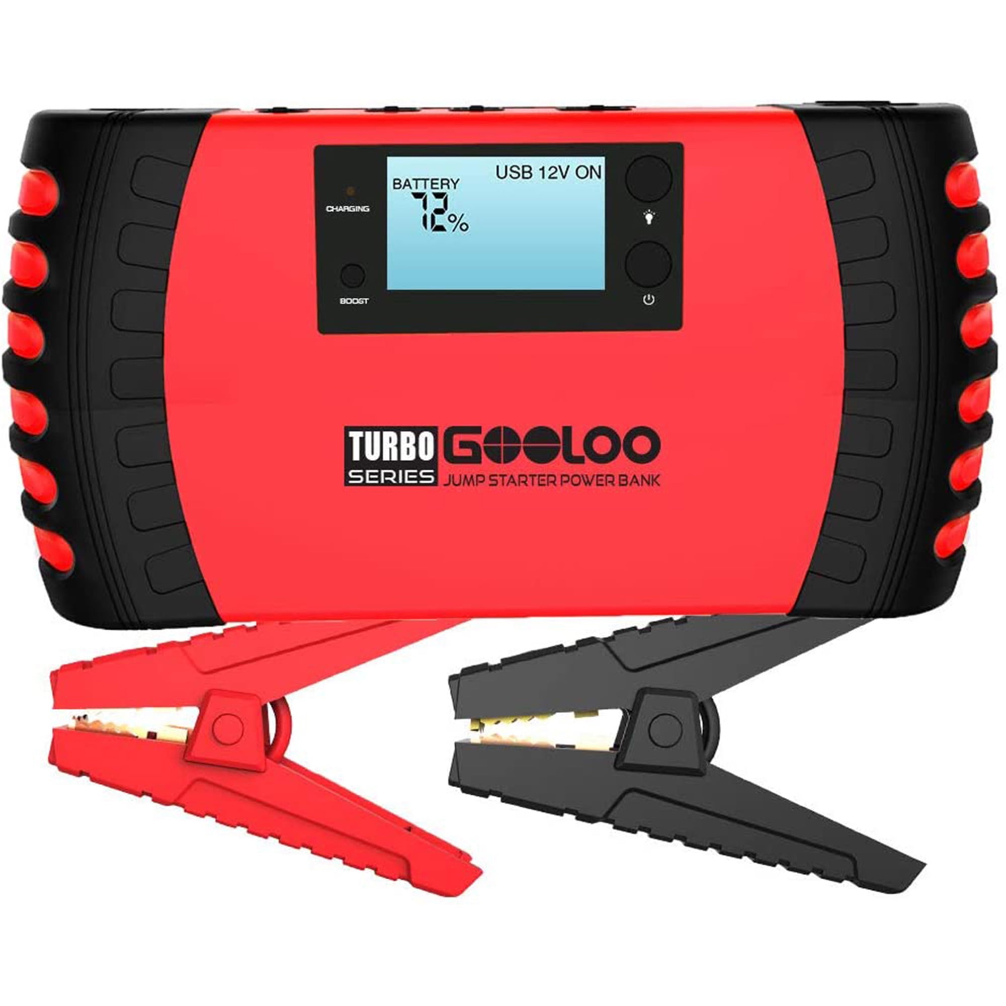Gooloo 1500a peak 20800mah supersafe car jump starter deals