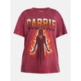 thumbnail image 5 of Carrie Women's Fire Halloween Graphic Tee with Short Sleeves, Sizes XXS-XXL, 5 of 5