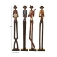 thumbnail image 5 of Benzara Polystone Jazz Band une Véritable Statue de Table, Lot de 4, 4"W/24"H, 5 of 5