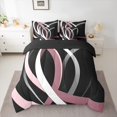 thumbnail image 2 of Homewish Geometric Stripes 7-Piece King Bedding Set - Abstract Lines Vintage, 2 of 8