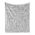 thumbnail image 1 of Neutral Soft Flannel Fleece Throw Blanket, Greyscale Diagonal Modern Visual with a Tech Style Background, Cozy Plush for Indoor and Outdoor Use, 50" x 60", Pale Grey Pale Taupe, by Ambesonne, 1 of 6