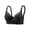 07#Black, variant on Women Floral Lace Balconette Bra Underwire Unlined Thin Cup Lingerie Adjustable Straps Double Row Back Closure Breathable Full Coverage Support Everyday Bras Dark Purple