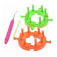 thumbnail image 4 of EeaseCA Knitting Looms Set Round Circle Adjustable Hook Needle Sewing Hat Scarf DIY Tools Set, 4 of 7