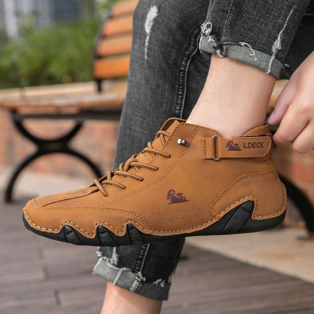 Vogany Shoes Women, Vogldeck - Waterproof and Breathable Orthopedic Shoes, Outdoor Beck Shoes Comfy Lightweight Non-Slip Orthopedic Sneakers Walking Hiking Ankle Boots(Khaki,US 6.5)