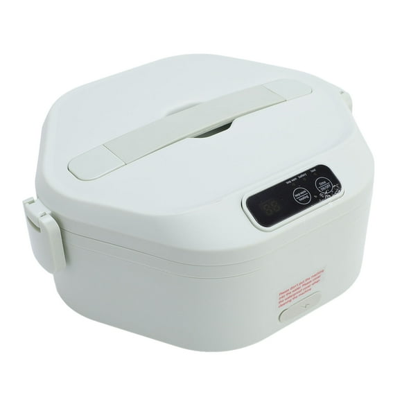 Innovative Design Easy to Heat Food Anytime Anywhere Electric Lunch Box Heater with Porcelain Interior Cordless Battery Powered Portable Food Timer Heater