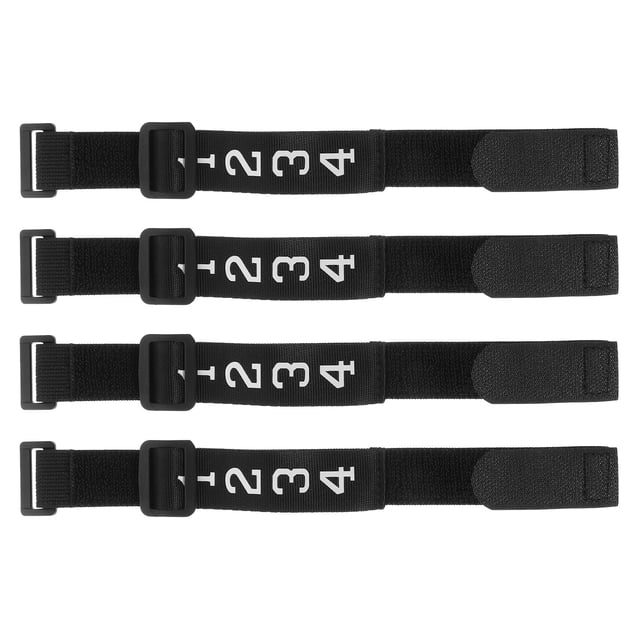 LOLIPPYY 4pcs Referee Equipment Down Markers Football Alloy Black For Training Sessions Soccer Officials