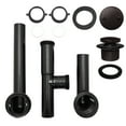 thumbnail image 4 of Westbrass 14" Black Polypropylene Tip-Toe Drain Bathtub Assembly with 2-Hole Overflow, Oil Rubbed Bronze, 4 of 17