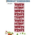 thumbnail image 3 of GAOMON 2x6 ft Christmas Runner Rug, Washable Non Slip Low Pile Carpet, Xmas Tree Reindeer Snowflake Indoor Rug for Entryway, Kitchen, Living Room, Red, 3 of 7