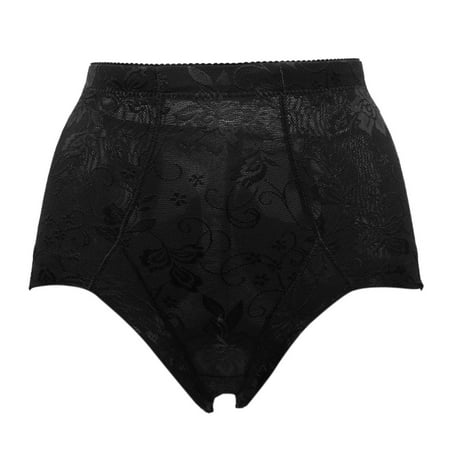Black L Lace Medium Waist Butt Lifter Hip Enhancer Panty Shapewear ...