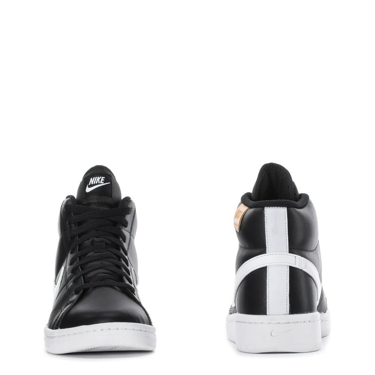 Nike Court Royale Mid Men's Shoes Color: Black White Size: