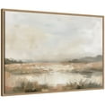 thumbnail image 4 of Kate and Laurel Framed Canvas Wall Art Print Neutral Abstract Landscape by The Creative Bunch Studio, 33 x 23 Sylvie Beaded Rustic Natural Frame, Modern Contemporary, Landscape Art for Wall Decor, 4 of 8