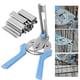thumbnail image 1 of Alicates de anillo de tipo multifunción, abrazadera de sujeción, herramientas manuales, alicates de anillo para pollo, conejo, jaula para perros, tapi Pinza con 600 Clavos, 1 of 8